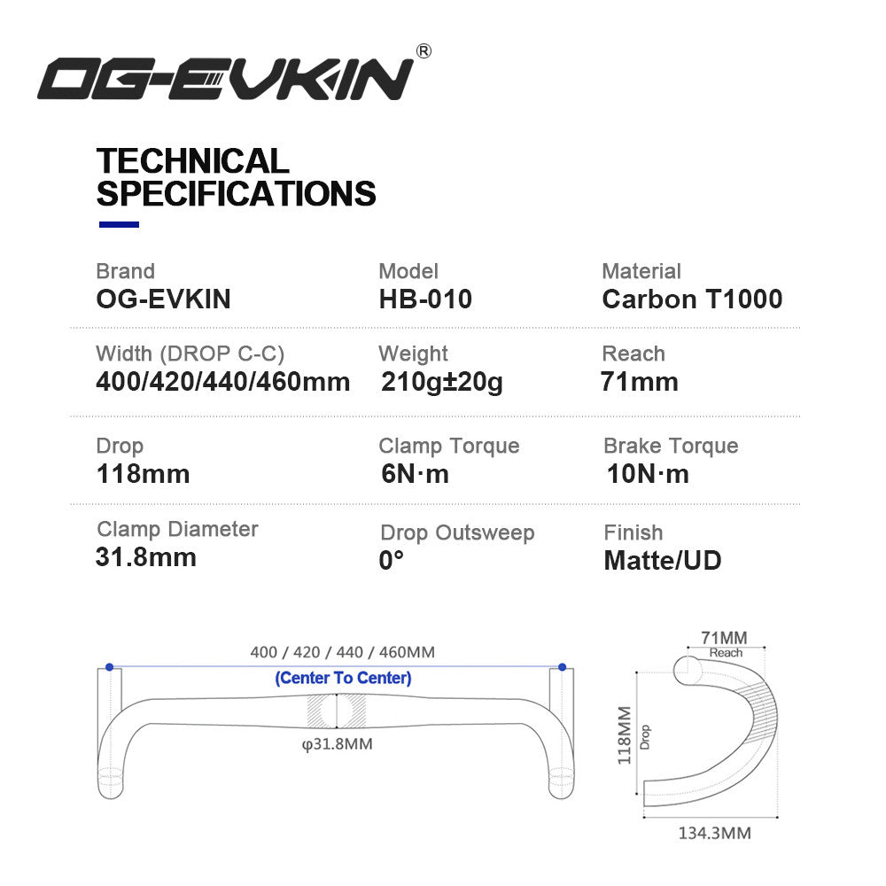 HB-010 Carbon Road Handlebar