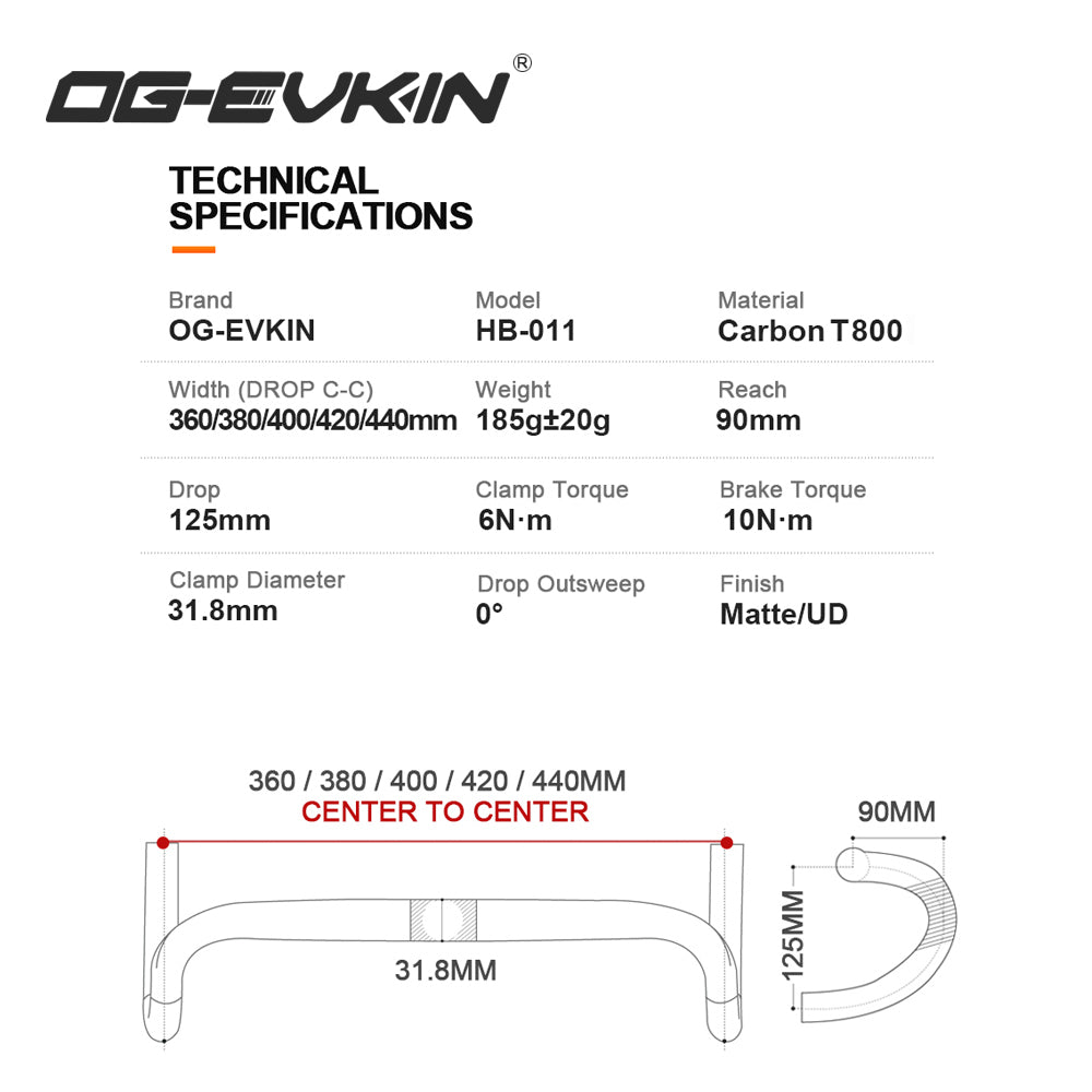 HB-011 Carbon Road Handlebar