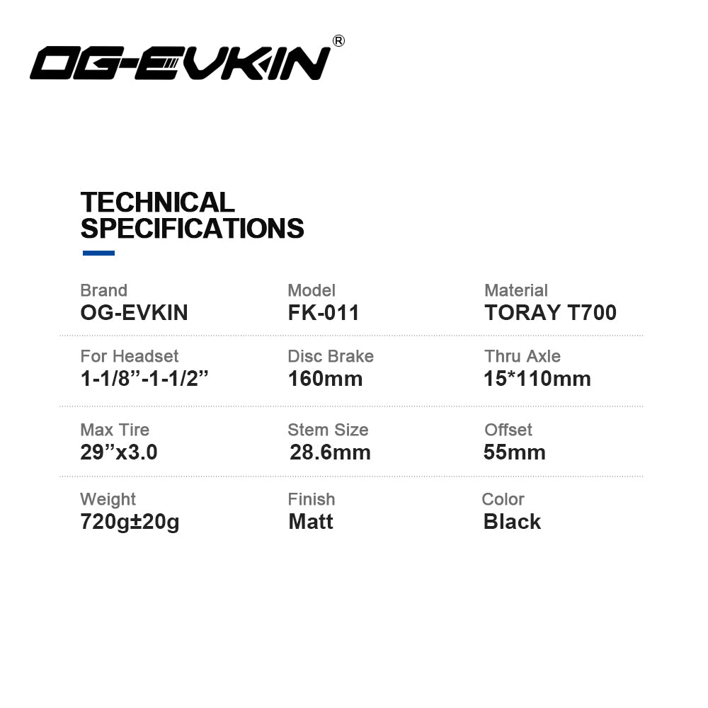 FK-011 MTB Fork