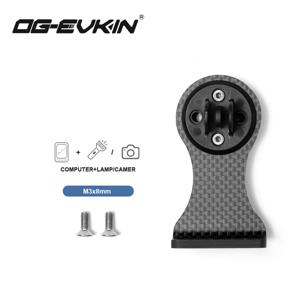 OG-EVKIN カーボン製　軽量　サイコンマウント チタンボルト付き OG EVKIN サイコンマウント カーボン製 軽量｜Yahoo!フリマ（旧PayPay