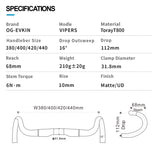 HB-VIPERS Carbon Gravel Handlebar Drop Bar