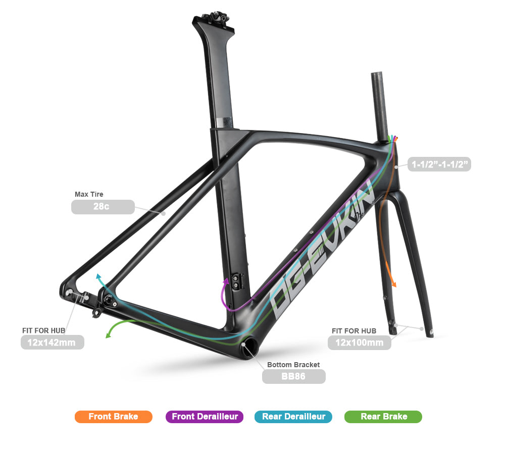 Linnet CF-026 Disc Carbon Road Bike Frame