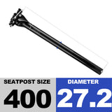 SP-013 Carbon Seatpost 27.2/31.6MM 0mm Offset MTB Or Road 400MM Seat