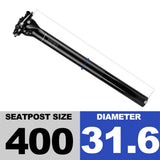 SP-013 Carbon Seatpost 27.2/31.6MM 0mm Offset MTB Or Road 400MM Seat